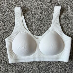 Shecurve wireless full coverage White bra Large